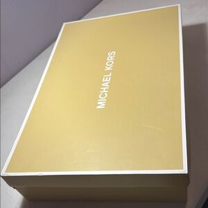 Michael Kors Gold Boots Box with White Trim